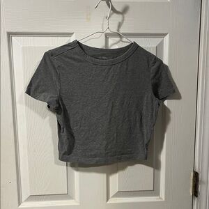 Dark Gray Cropped Tshirt